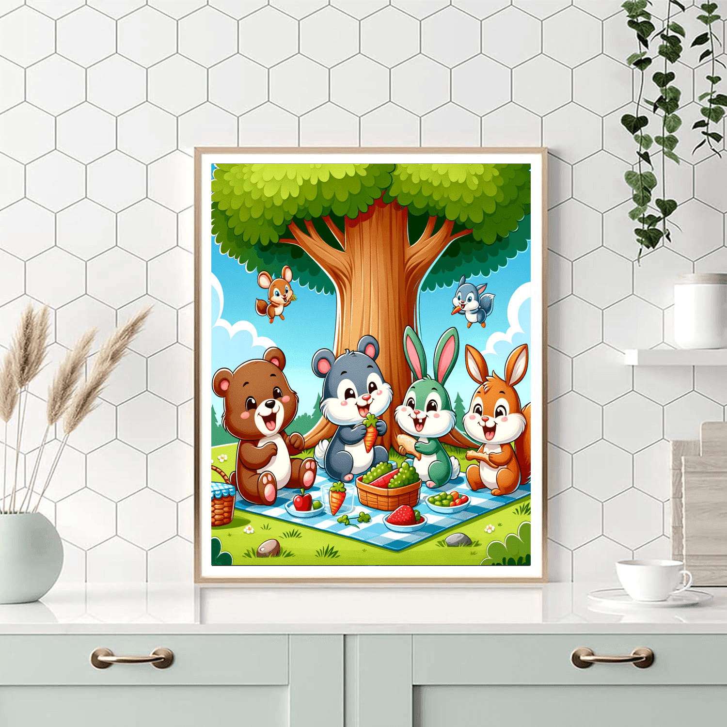 Sunny Day Picnic DIY Paint By Numbers