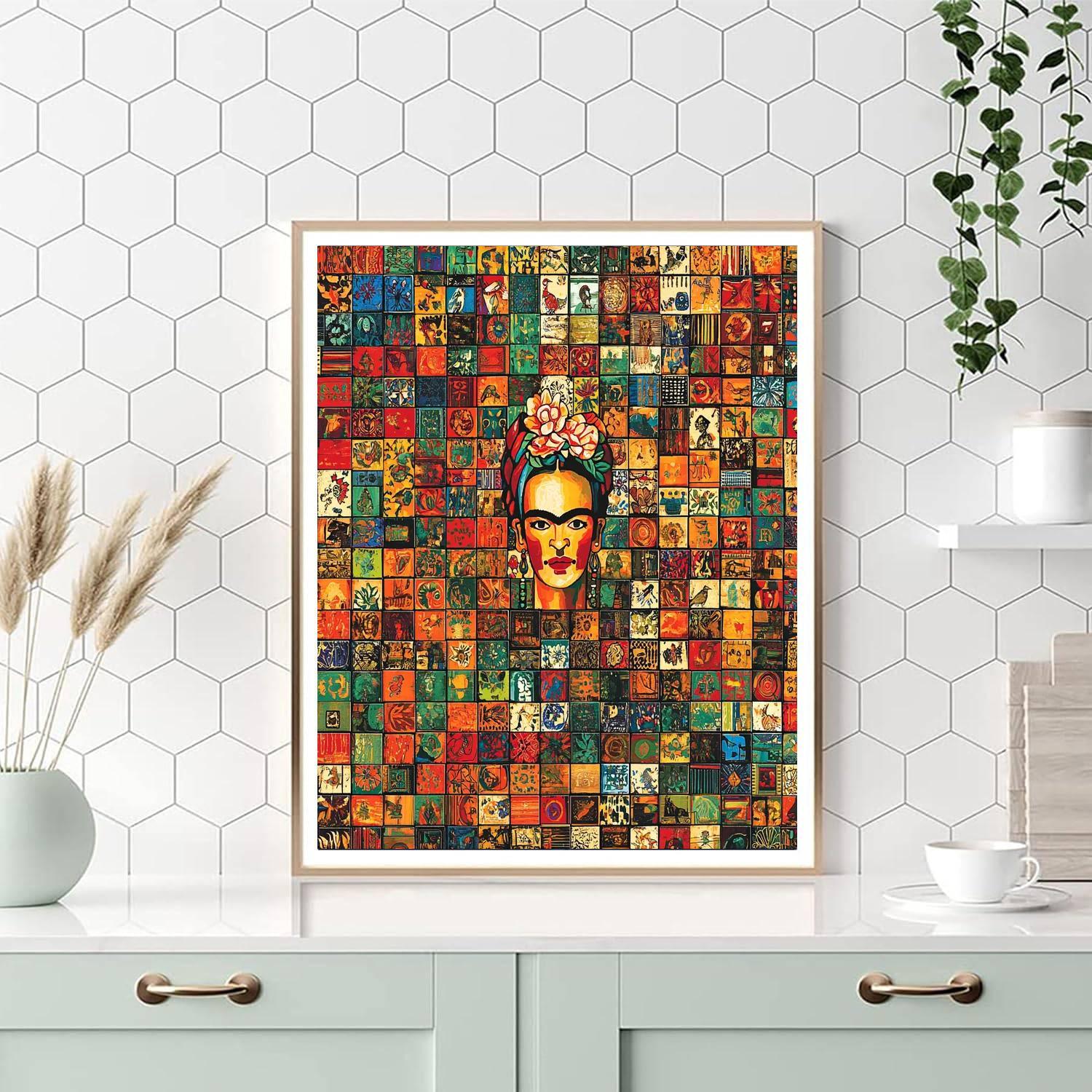 Frida Kahlo Inspired Mosaic Of Heritage  Paint By Number