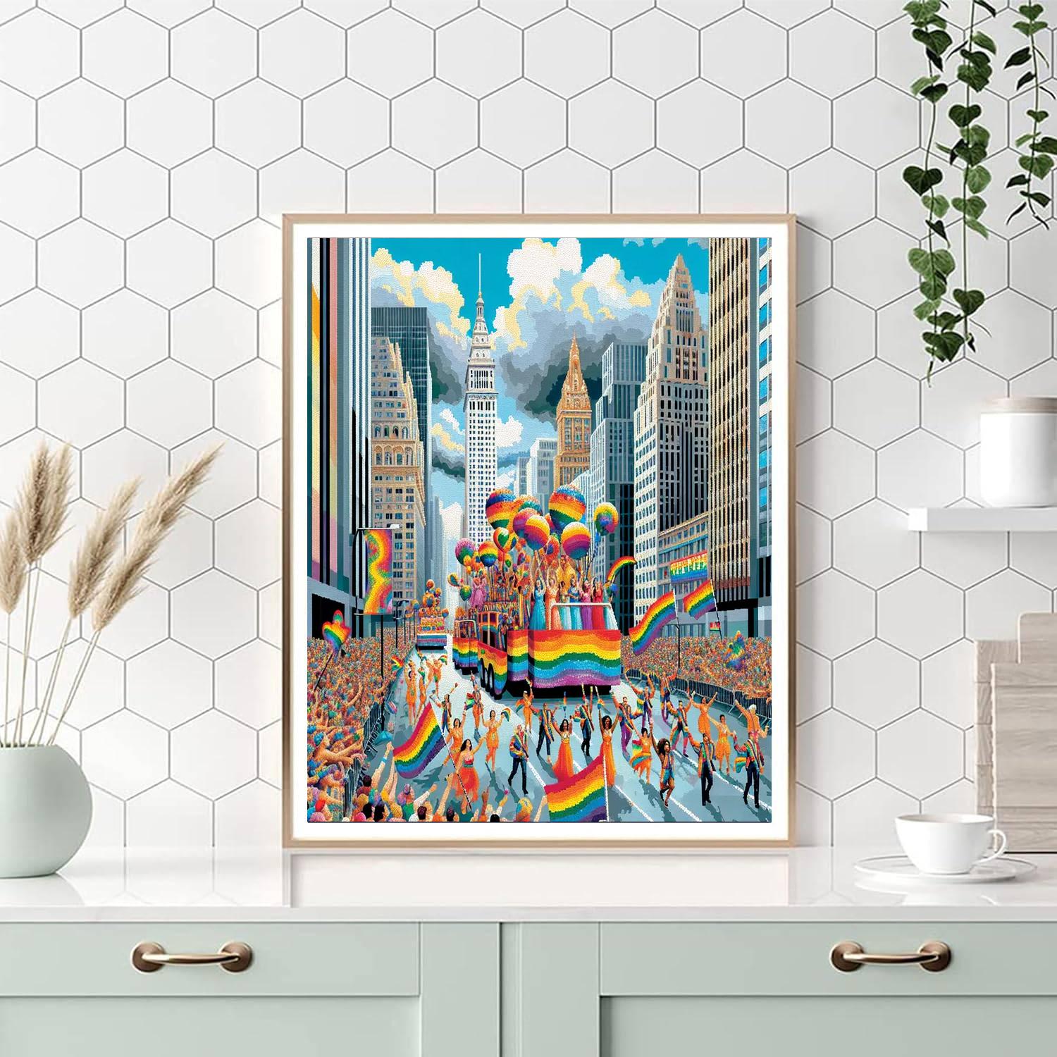 Pride Parade - New York City, Usa Painting Number Kit