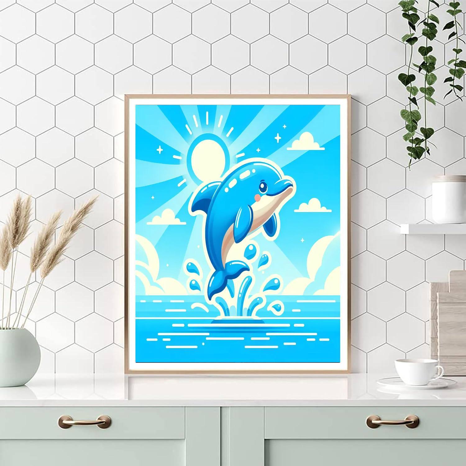 Dolphin's Ocean Journey Paint By Numbers