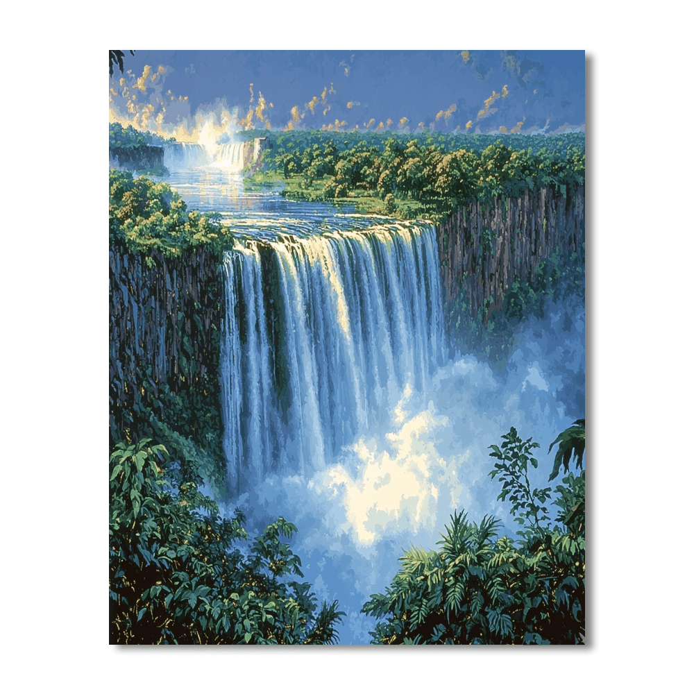 Victoria Falls, Zimbabwe Painting Number Kit