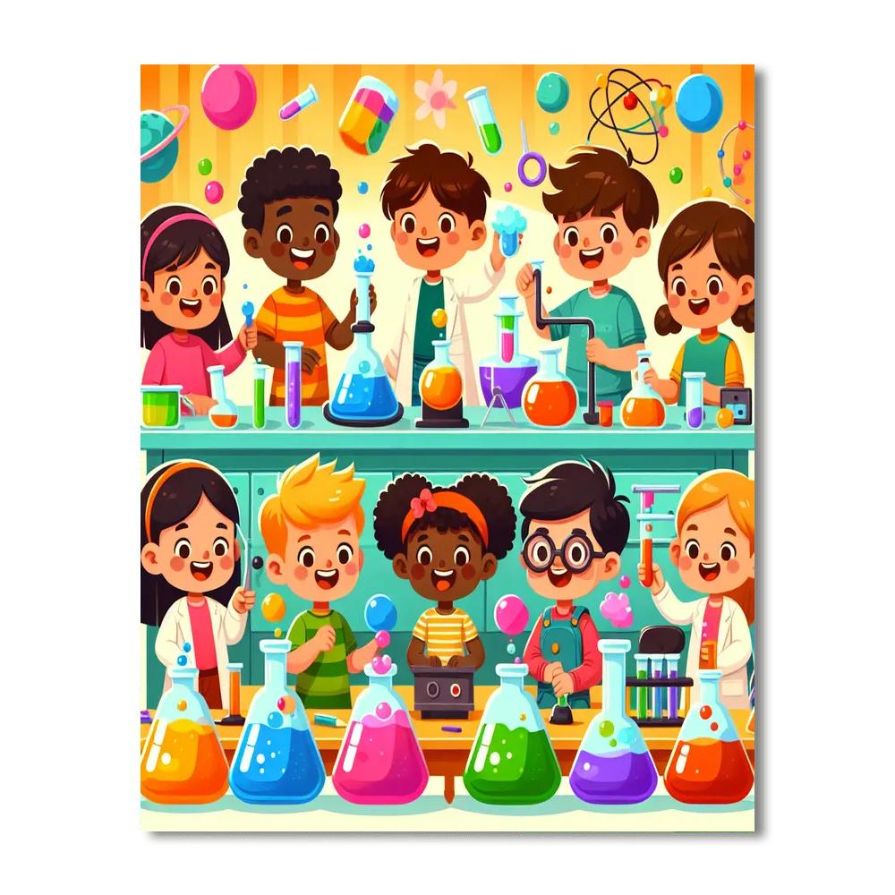 Super Science Adventure Painting Number Kit