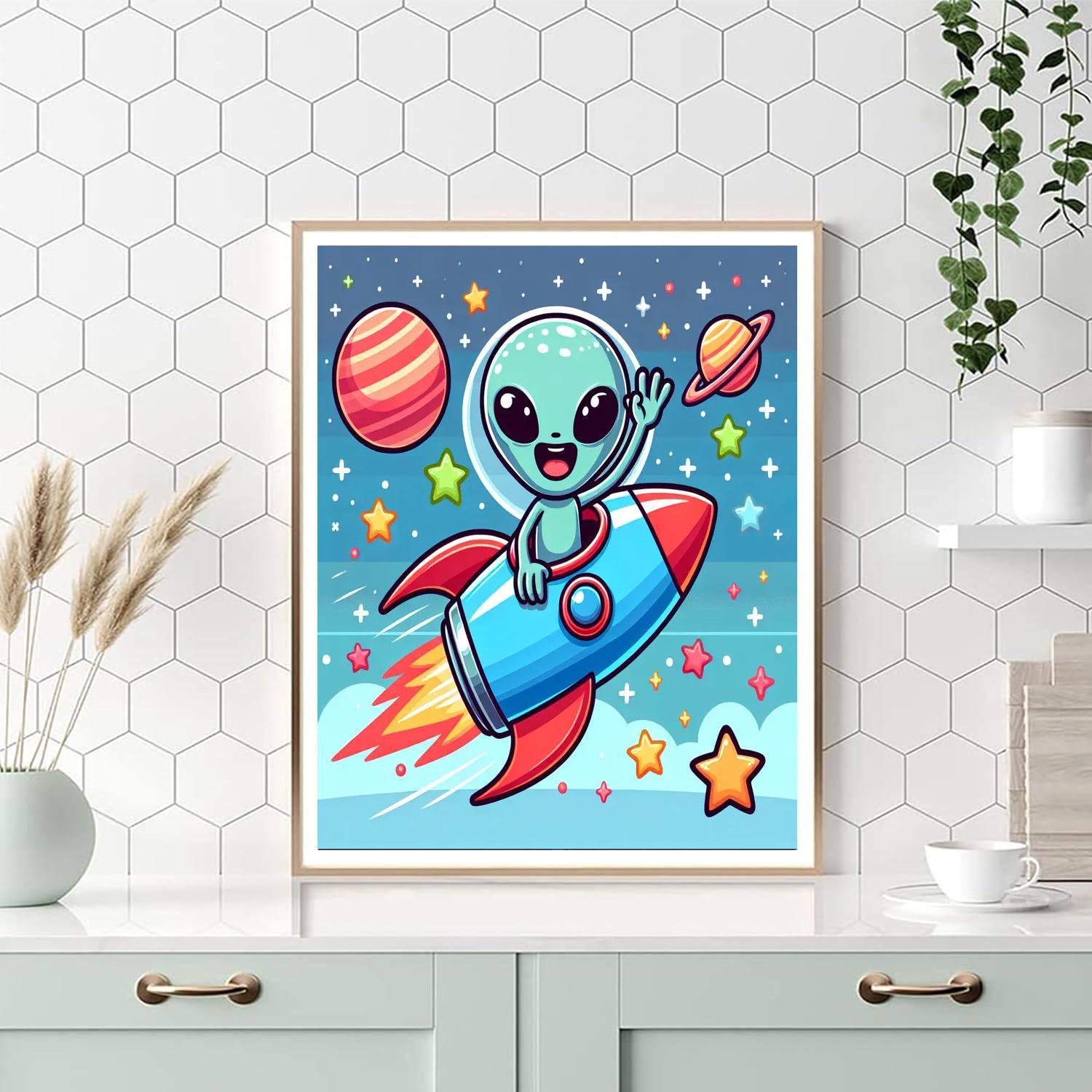Cosmic Space Quest Paint By Numbers Art