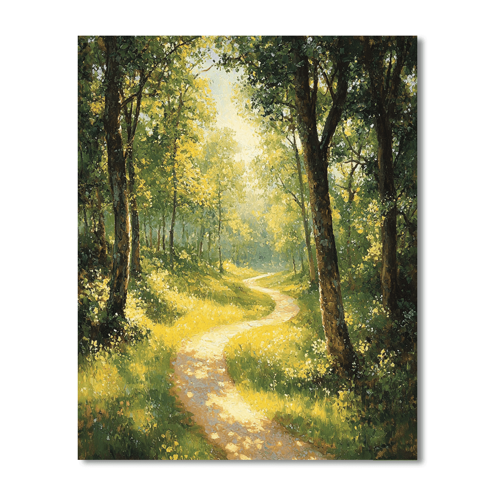 Claude Monet Inspired Sunlit Pathways  Paint By Numbers