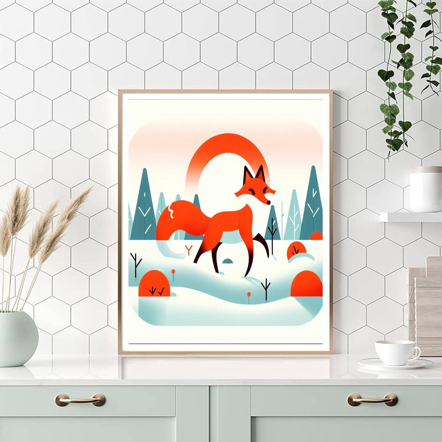Vibrant Vixen Numbered Painting Kits