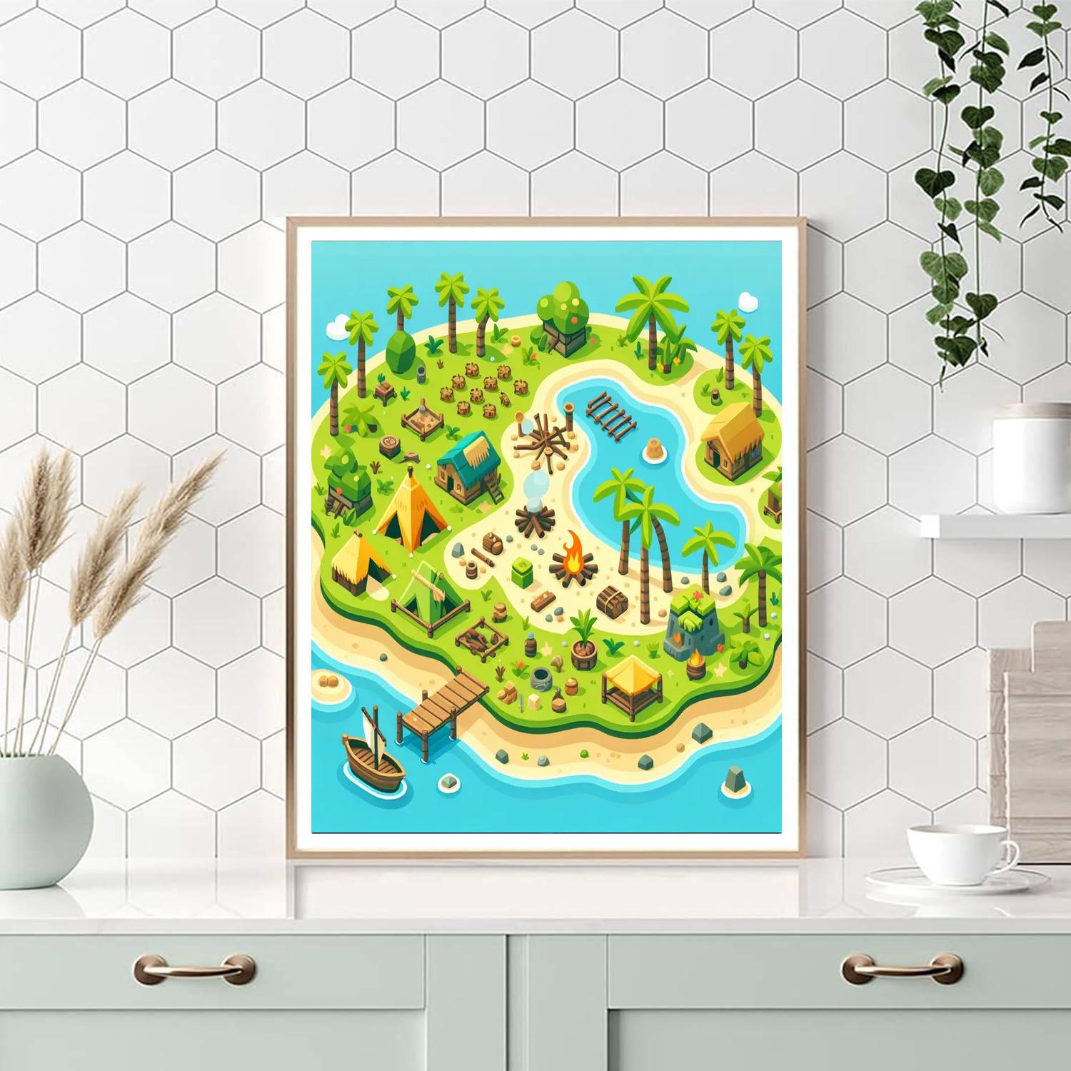 Island Survival Skills Paint By Number