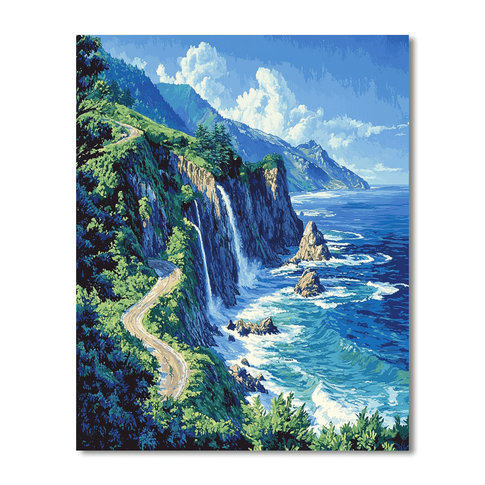 Big Sur - California DIY Paint By Numbers