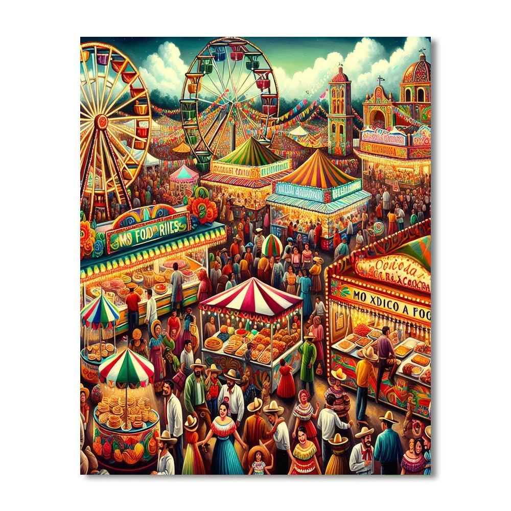 Feria Nacional De San Marcos - Mexico Painting Number Kit