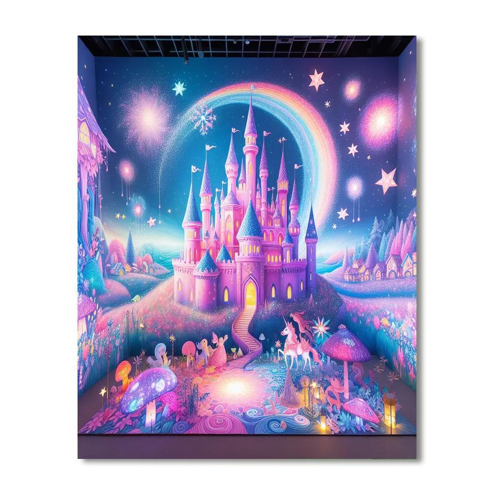 Charming Princess Castle Paint By Numbers