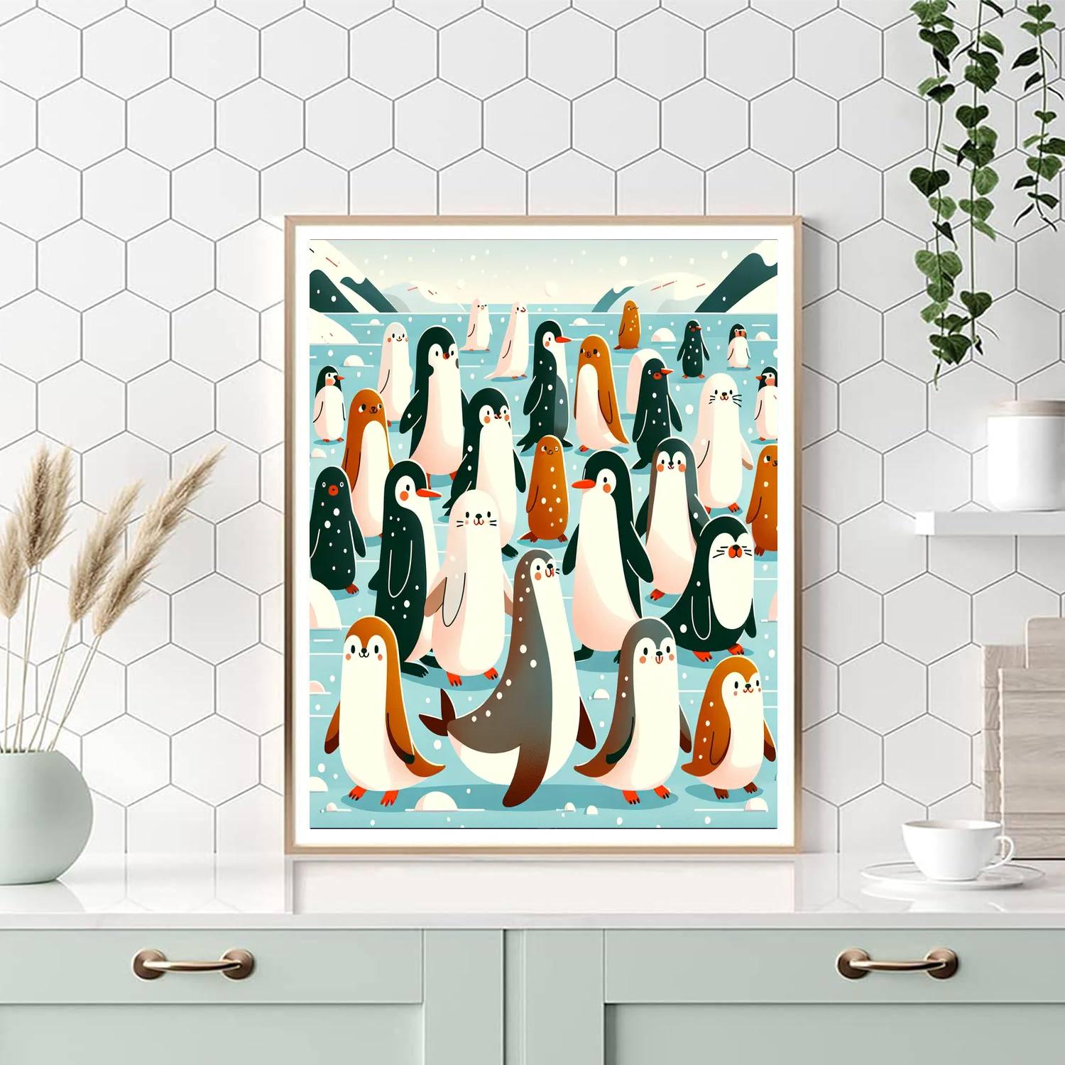 Winter Polar Parade Painting By Numbers Kit