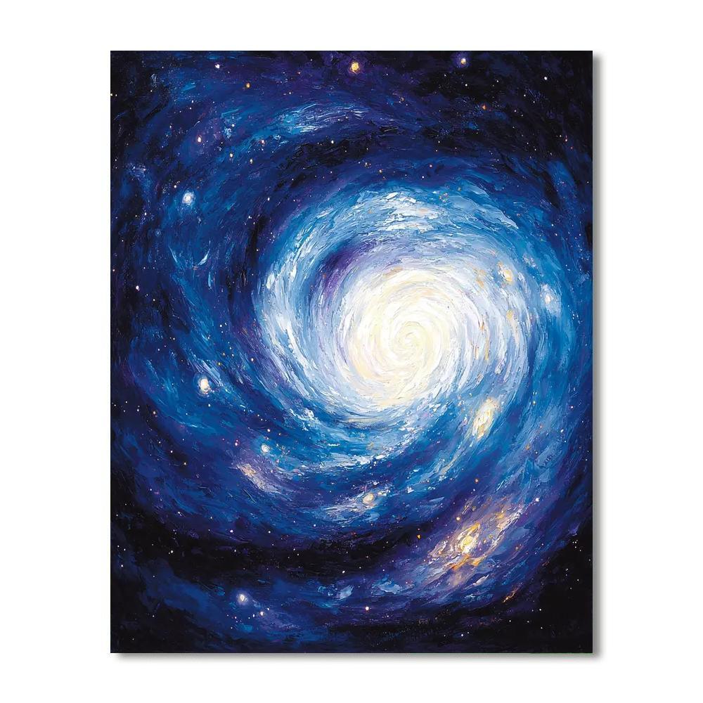 Caravaggio Inspired Celestial Shadow Dance  Paint By Numbers Art