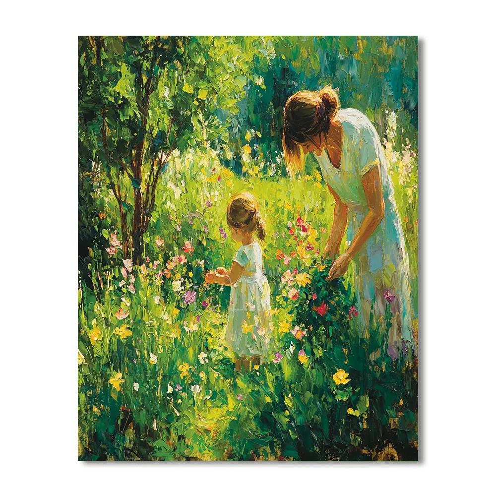 A Mother's Love Garden Painting Number Kit