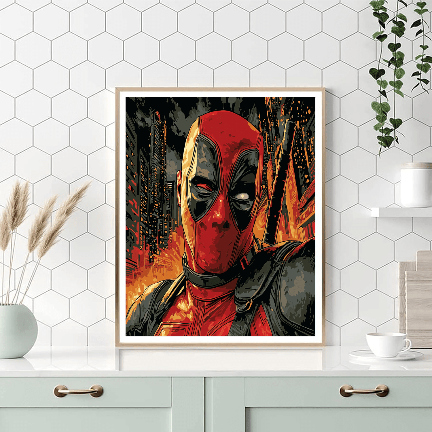 Ryan Reynolds: The Witty Charmer Unmasked Painting Number Kit