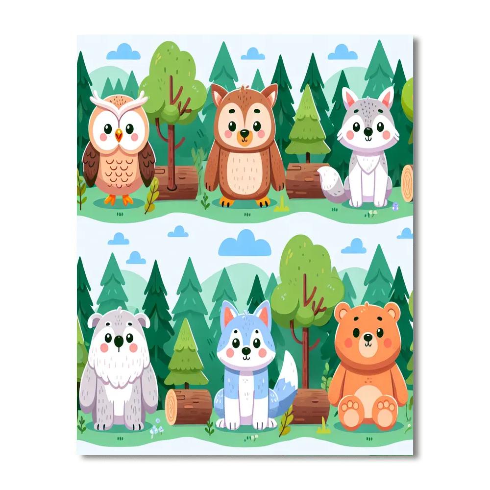 Forest Guardians Number Painting