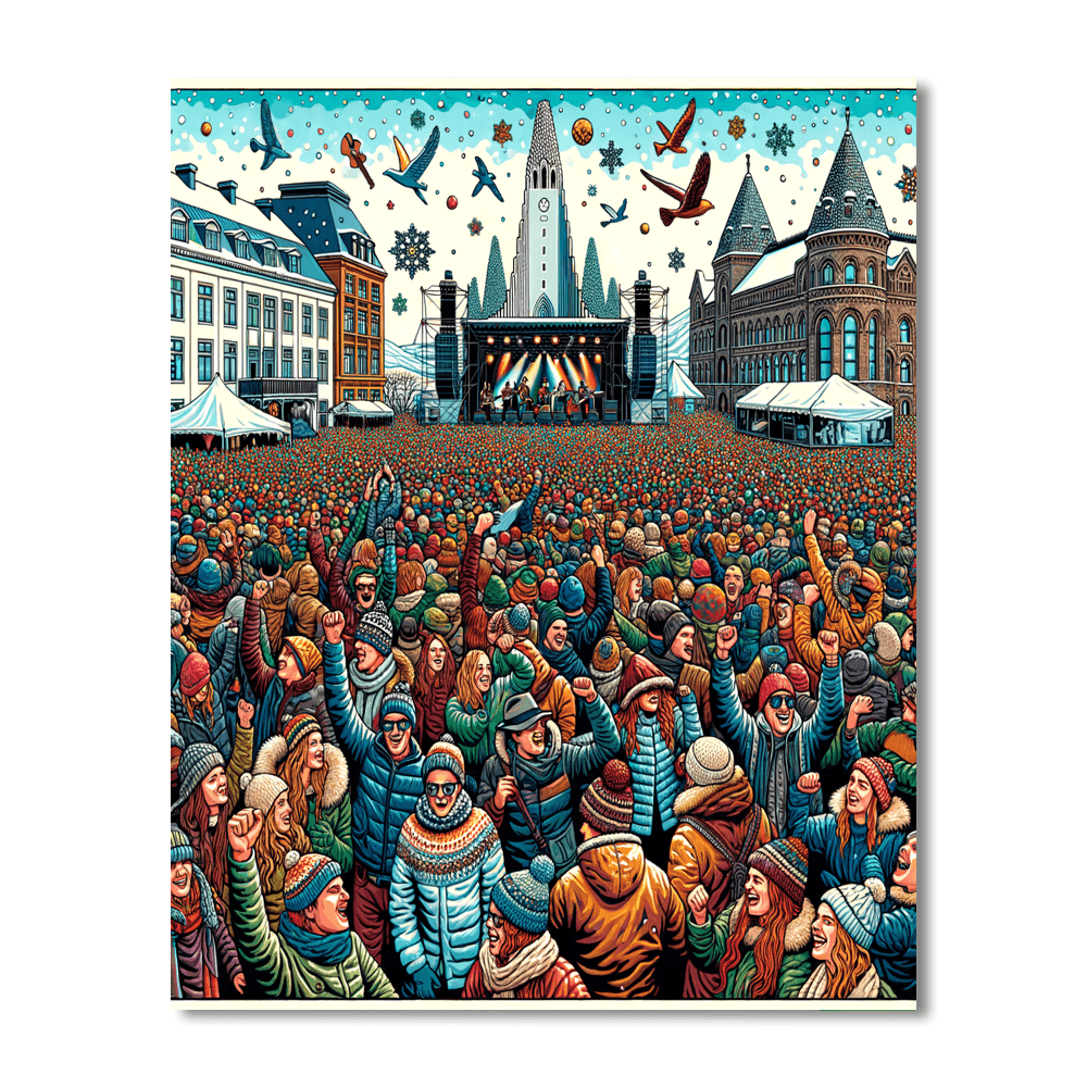 Iceland Airwaves - Iceland Number Painting