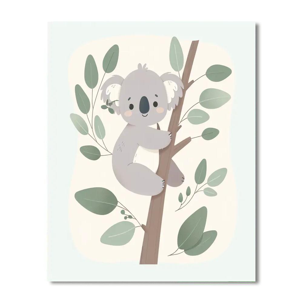 Cheerful Koala Adventure Number Painting