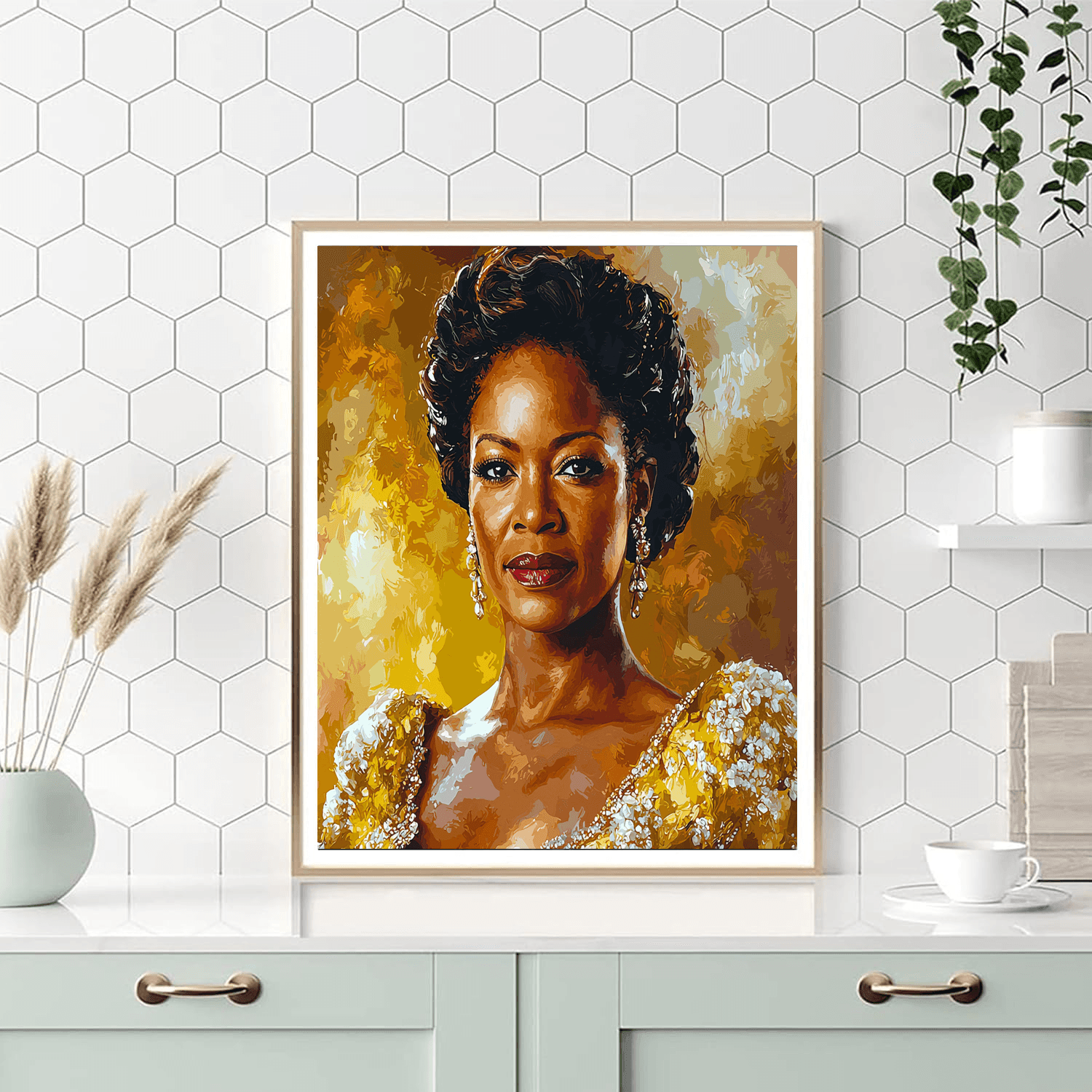 Viola Davis: The Powerful Voice Of Resilience Painting By Numbers Kit
