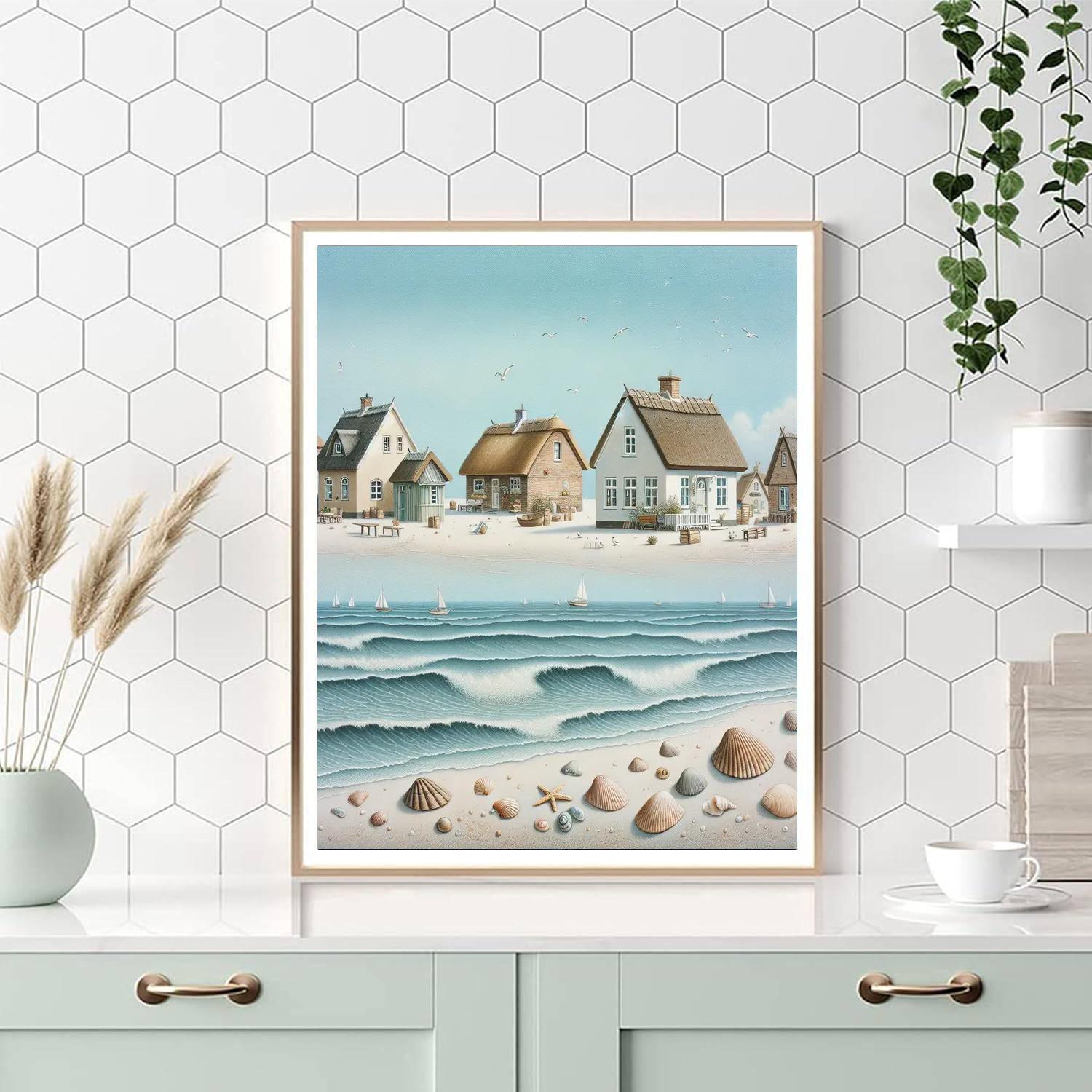 Seaside Cottages Serenity Paint By Numbers Kits
