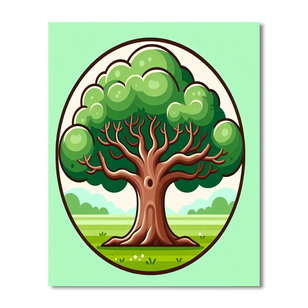 Wise Old Tree Numbered Painting Kits