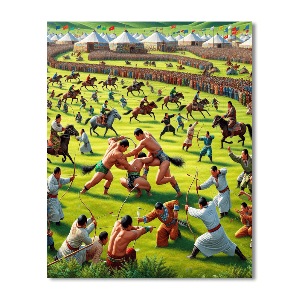 Naadam Festival - Ulaanbaatar Paint By Numbers Art