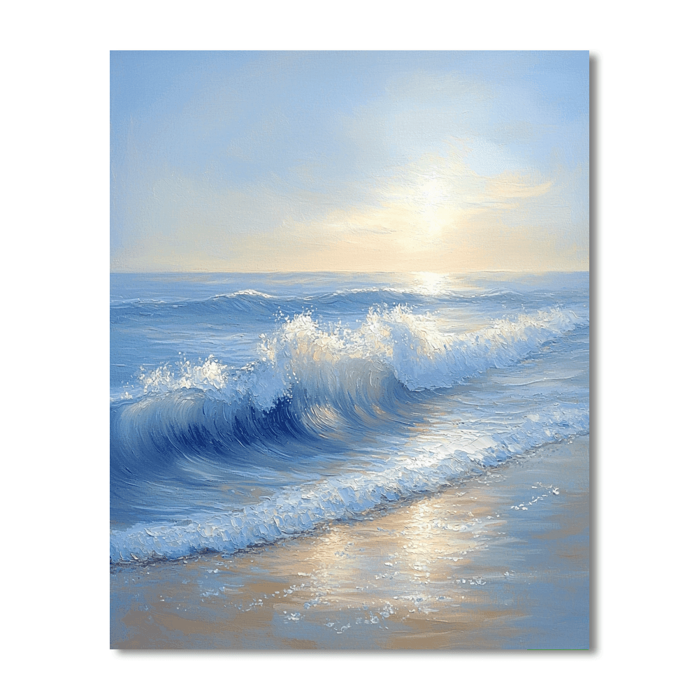 J.M.W. Turner Inspired Ocean Breeze Reflections  DIY Paint By Numbers