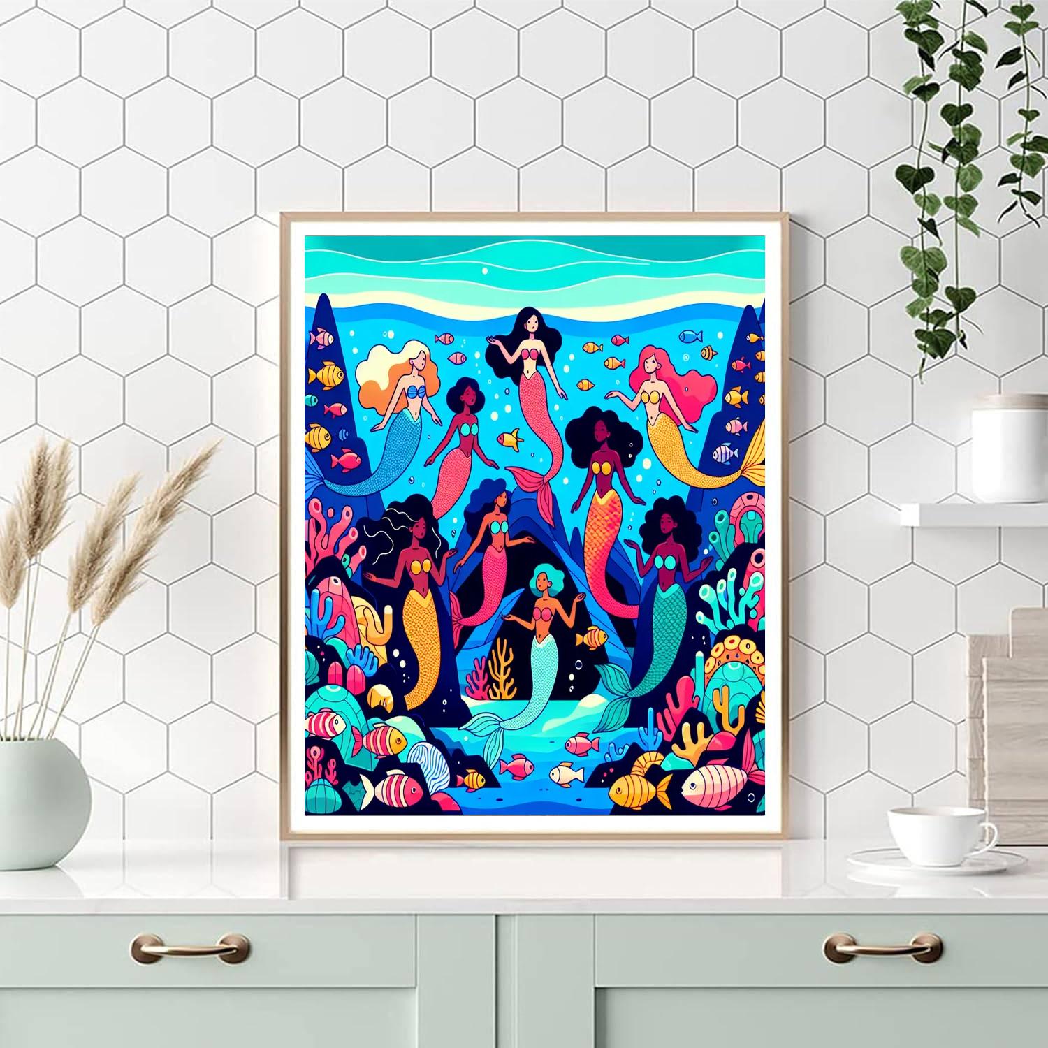 Mermaid's Ocean Discovery Paint By Number