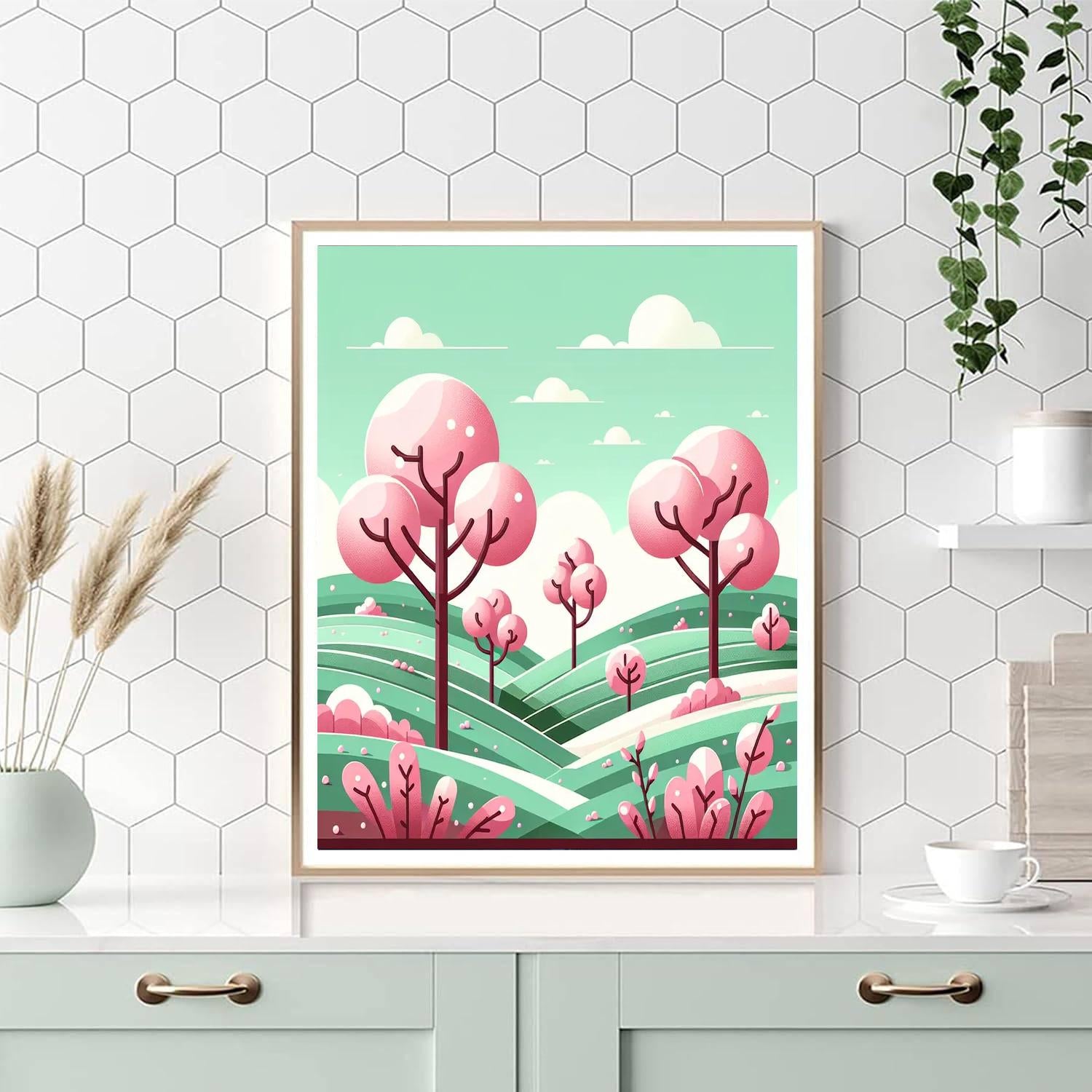 Cheery Cherry Orchard Painting By Numbers Kit