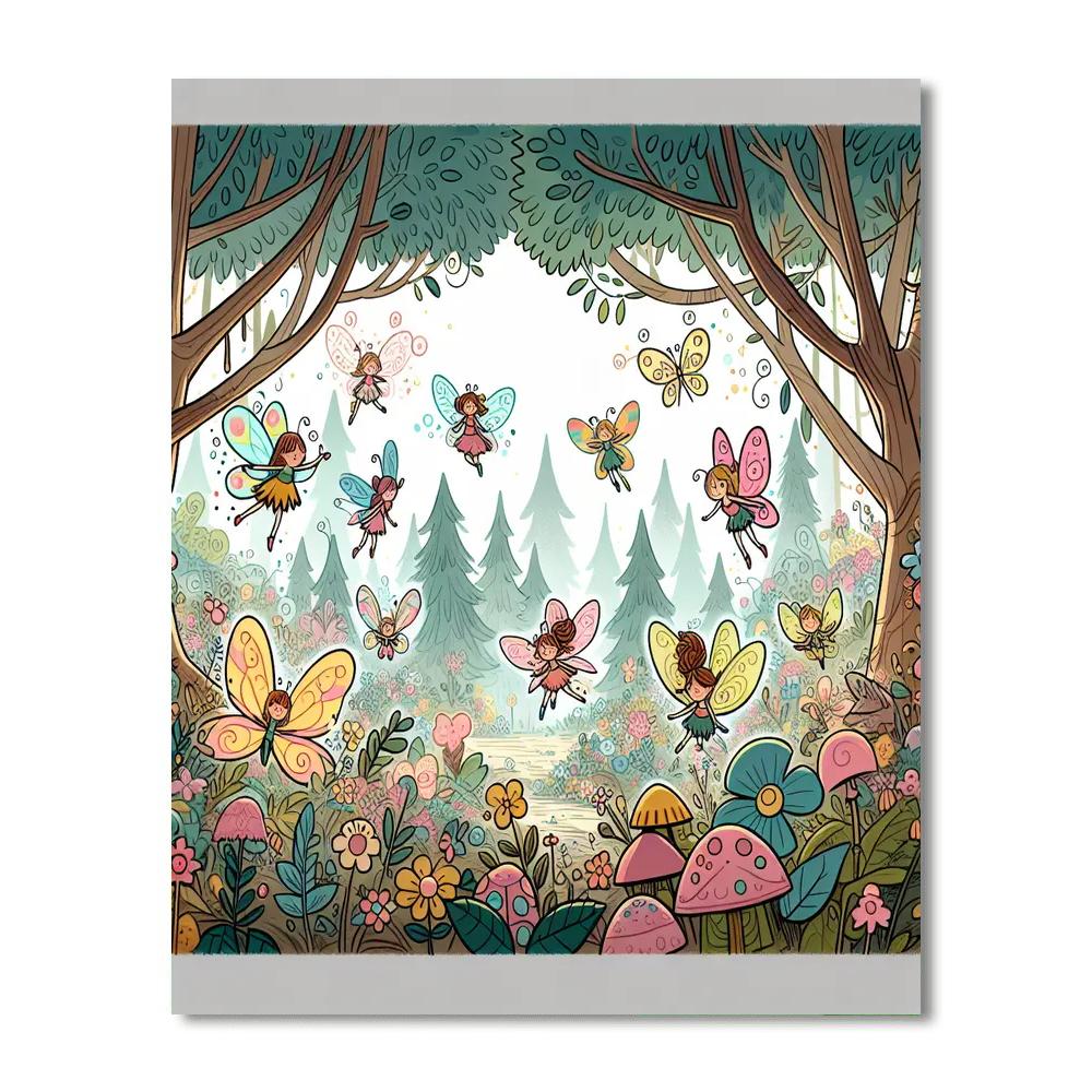 Mysterious Fairy Tale Forest Painting By Numbers Kit