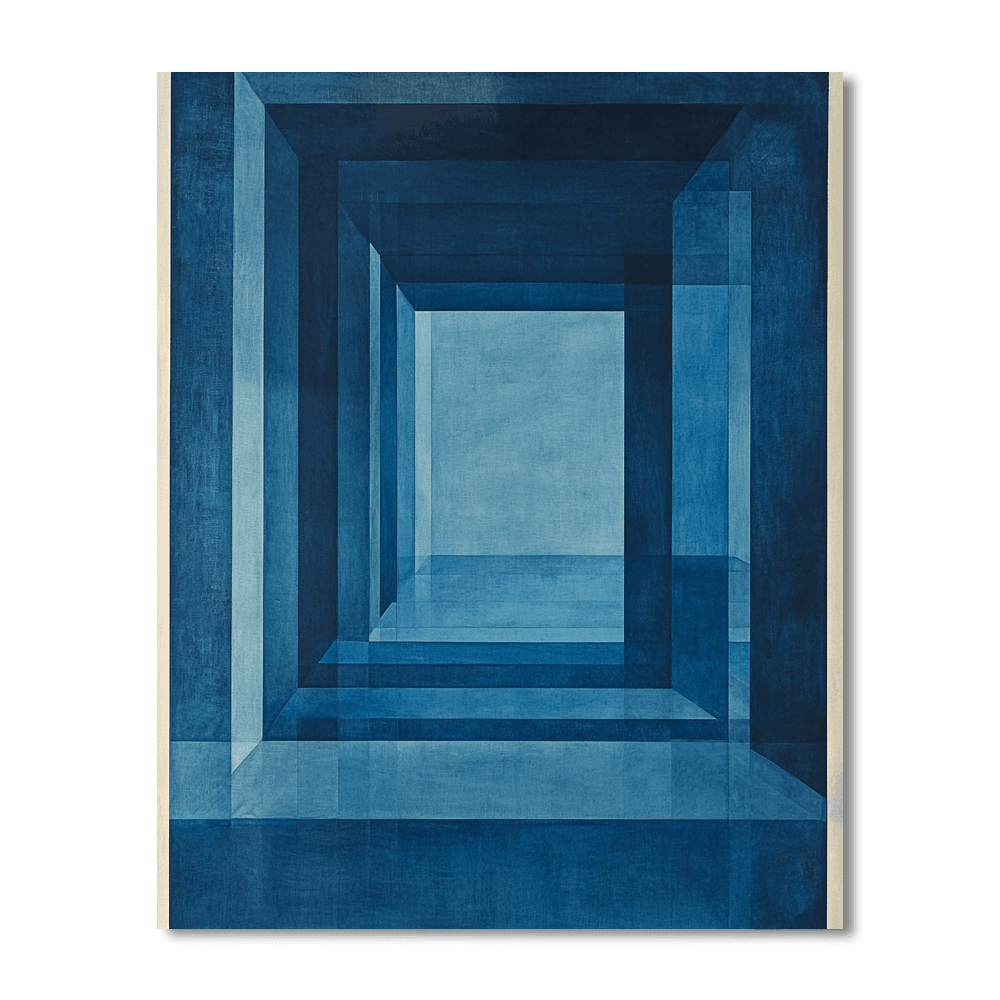Yves Klein Inspired Emotional Blue Symphony  Painting By Numbers Kit