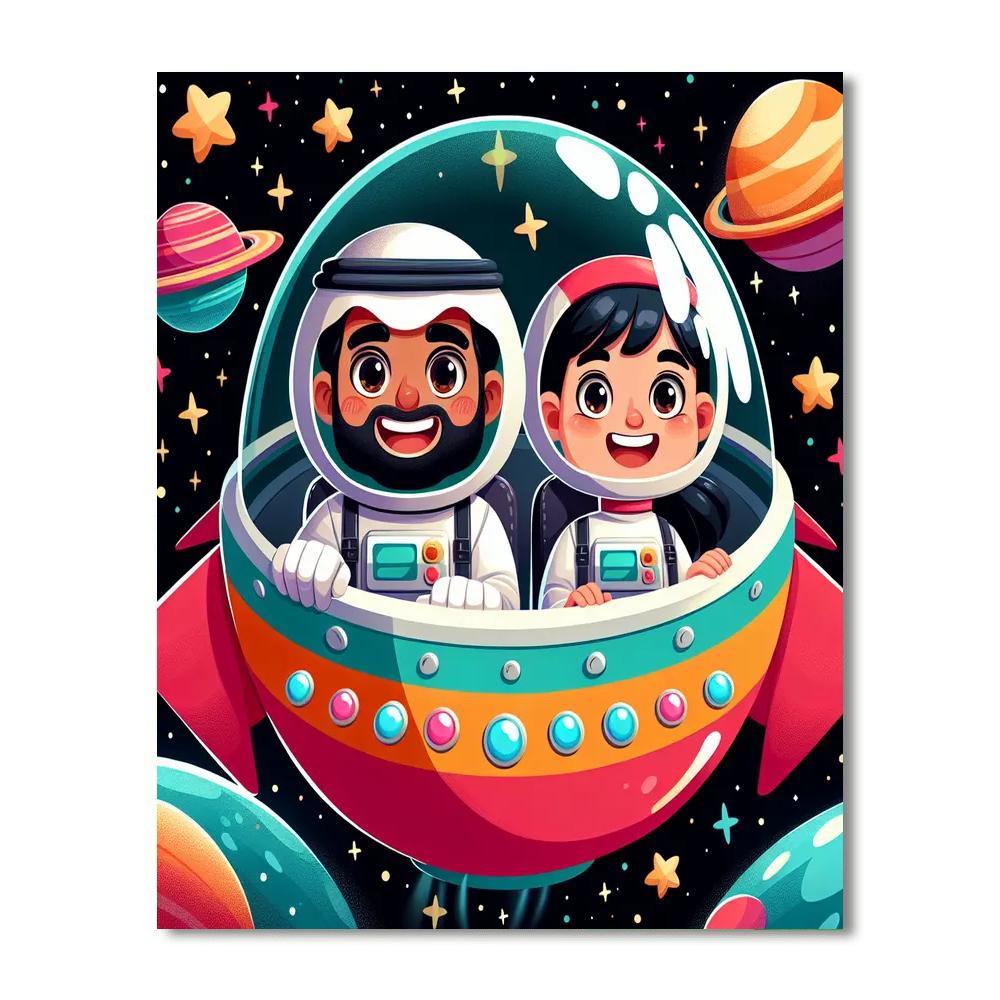 Super Space Adventures Paint By Number