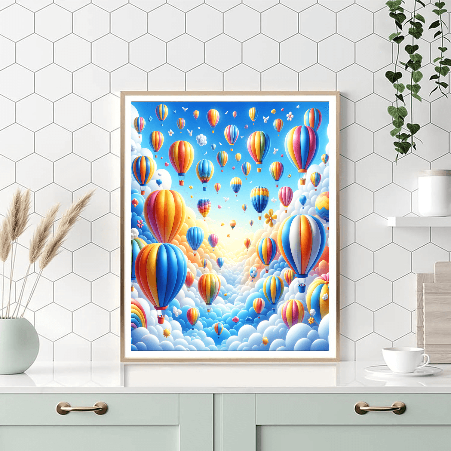 Joyful Balloon Fiesta DIY Paint By Numbers