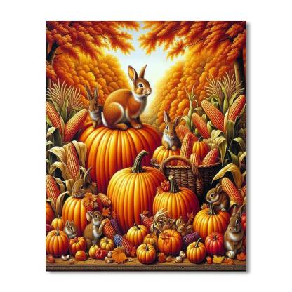 Festive Fall Harvest Numbered Painting Kits