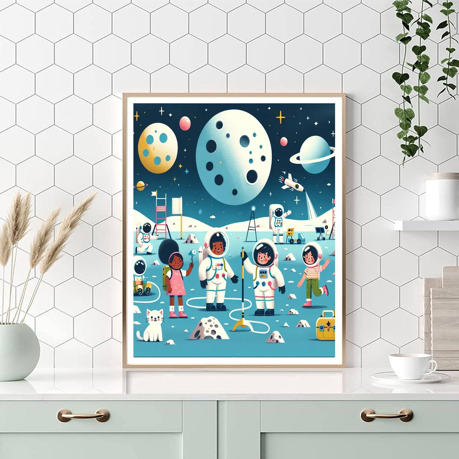 Lunar Adventure Numbered Painting Kits