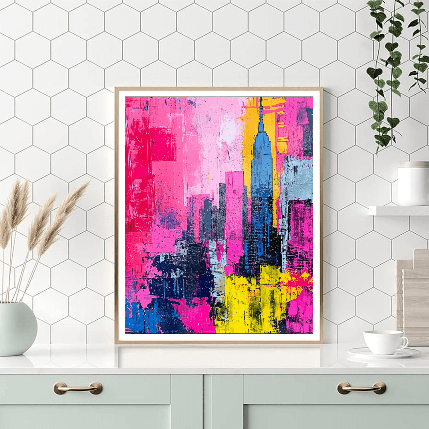 Jean-Michel Basquiat Inspired Neo-Expressionist Metropolis  Paint By Numbers Kits