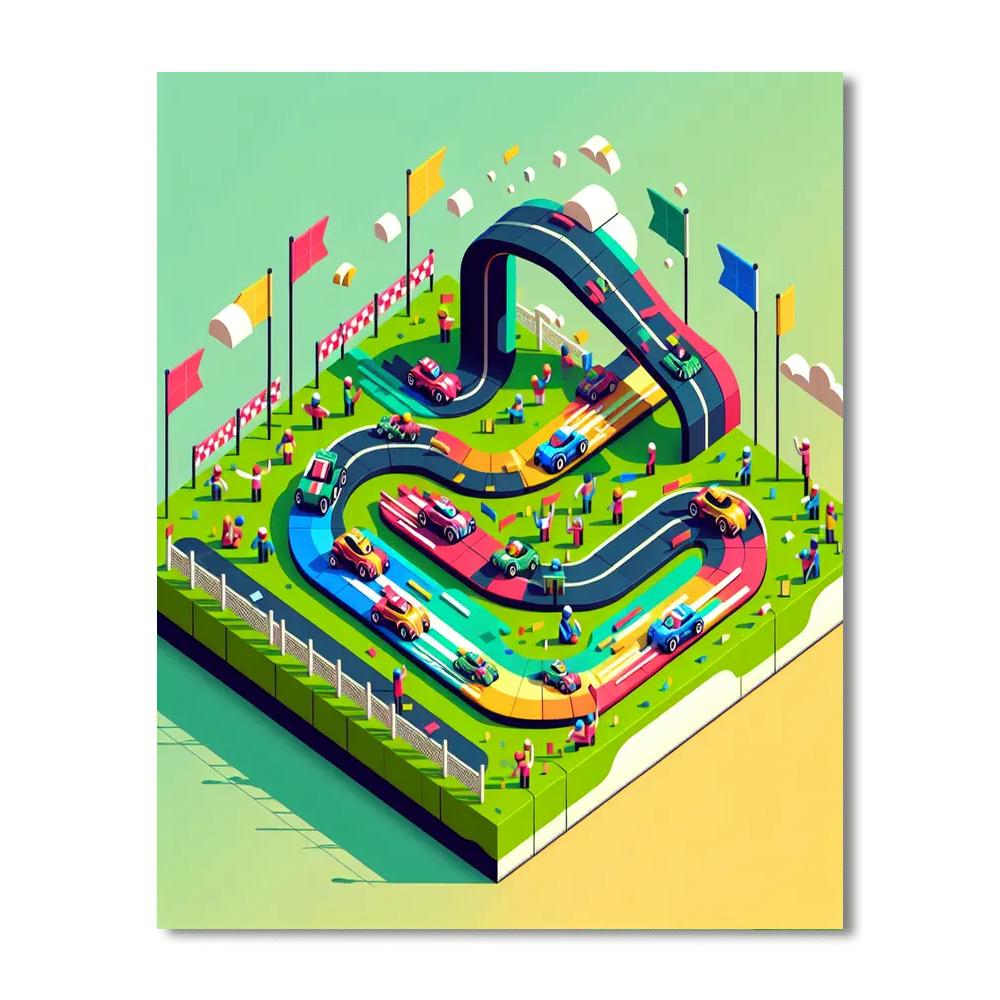 Miniature Racing World Painting Number Kit