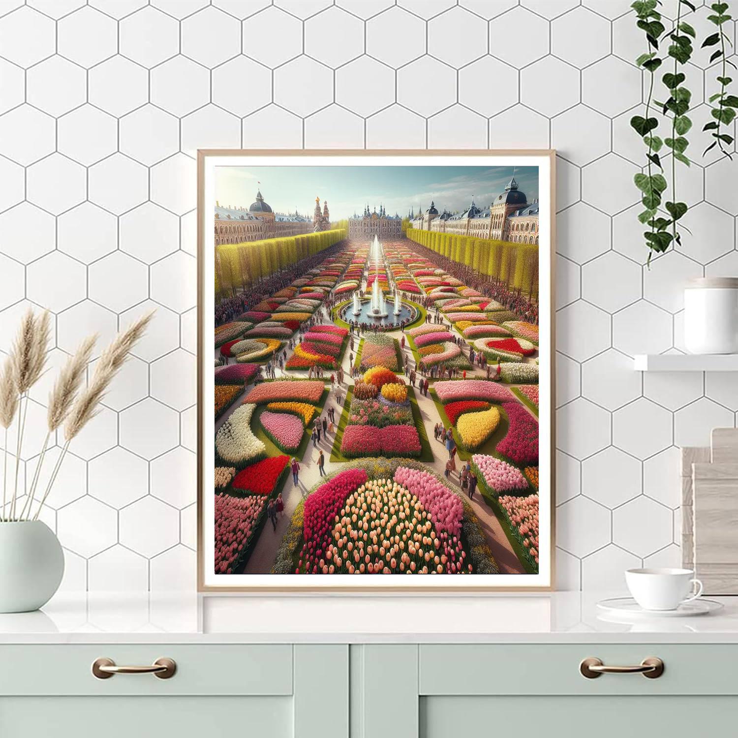 Istanbul Tulip Festival - Istanbul, Turkey Paint By Numbers Art