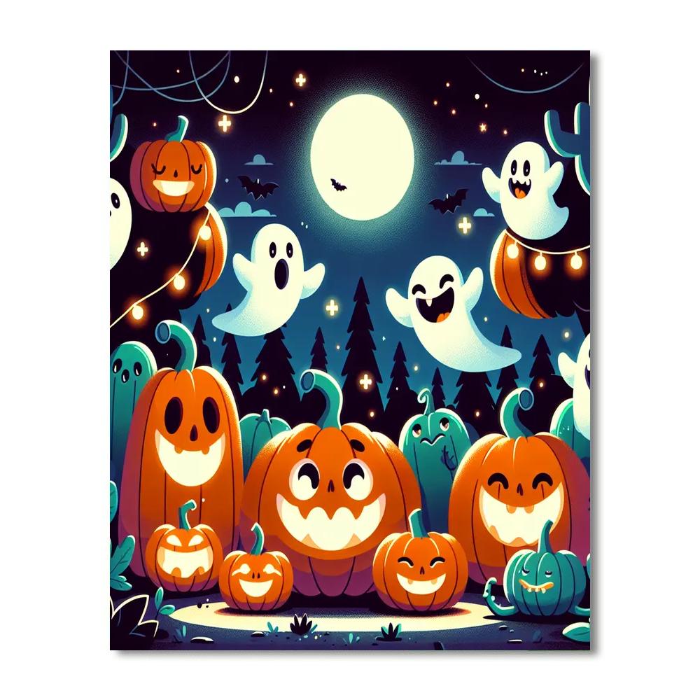 Happy Halloween Creations Paint By Numbers Art