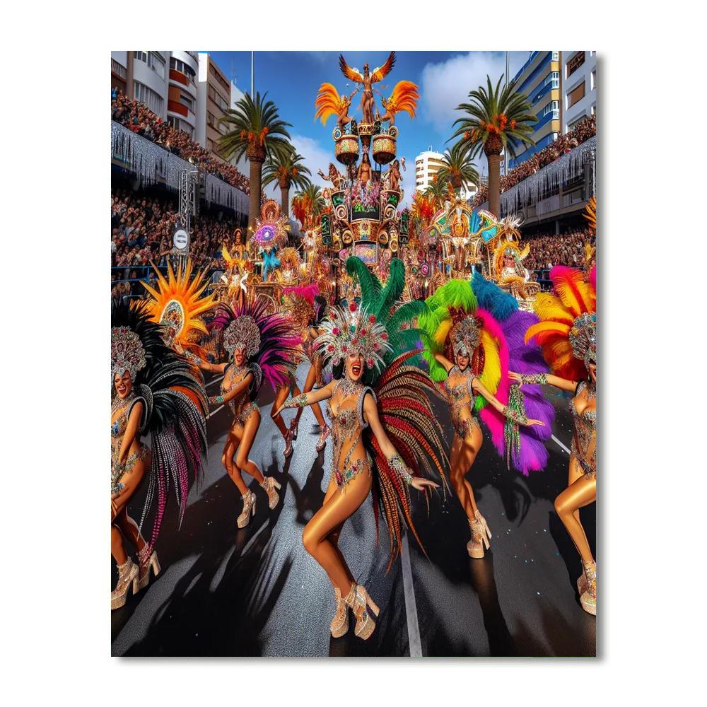 Carnaval De Santa Cruz De Tenerife Numbered Painting Kits