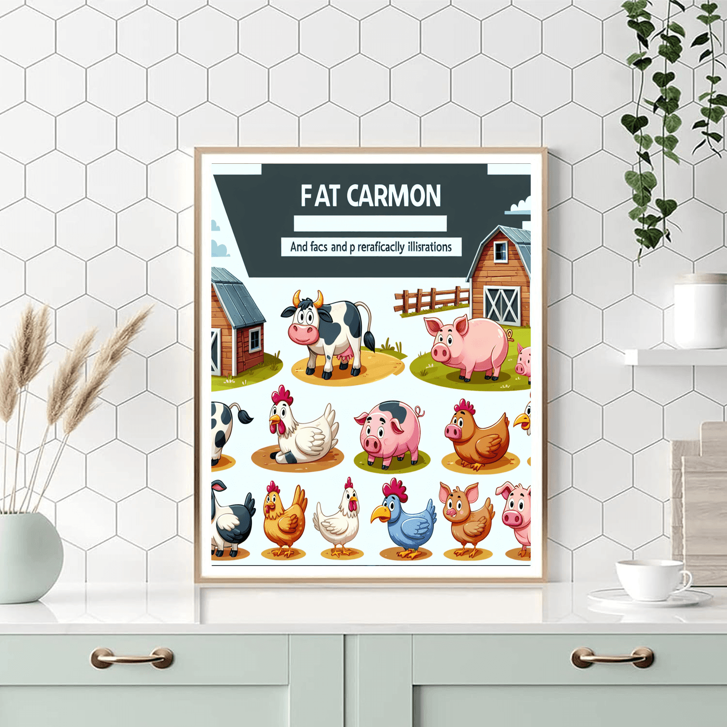 Friendly Farmyard Frolix Paint By Numbers Art
