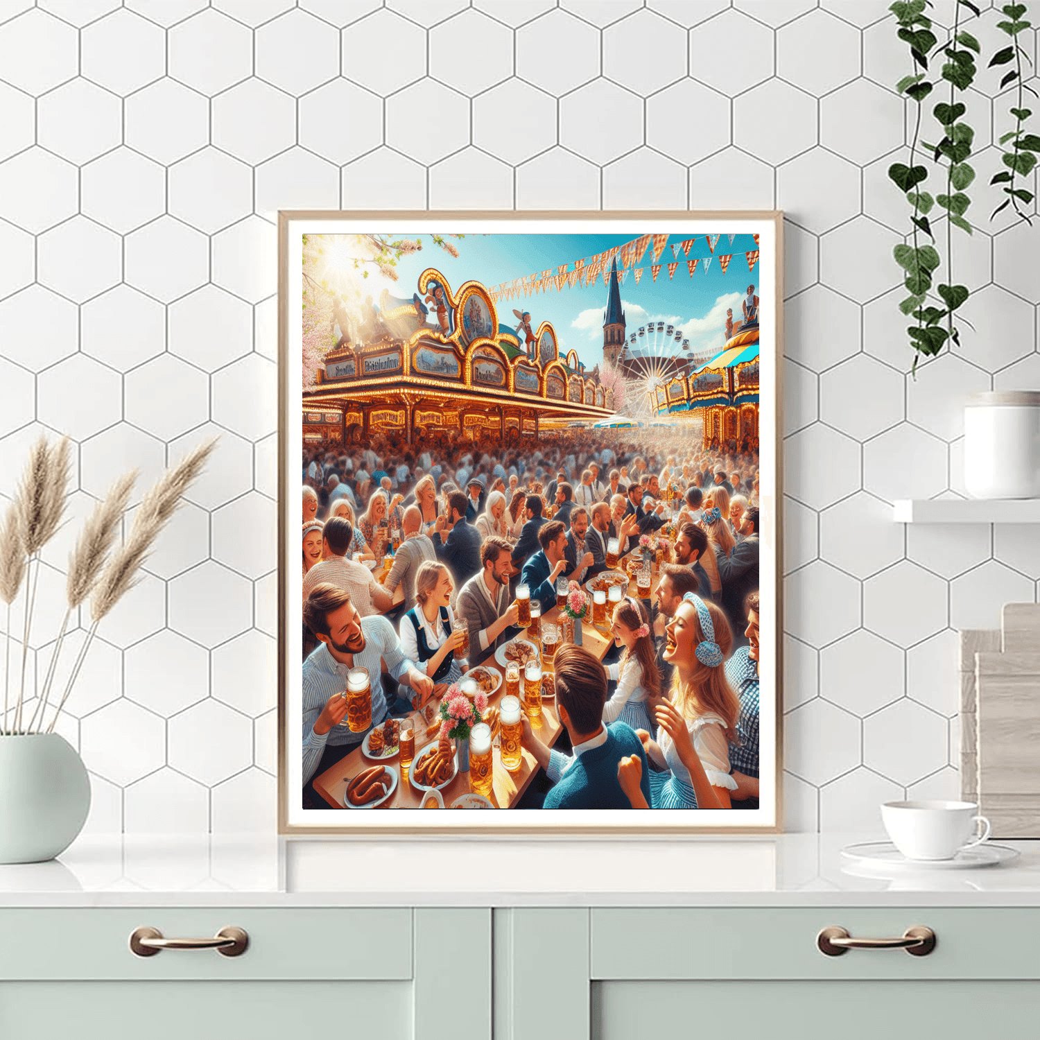 Frühlingsfest - Stuttgart, Germany Painting By Numbers Kit