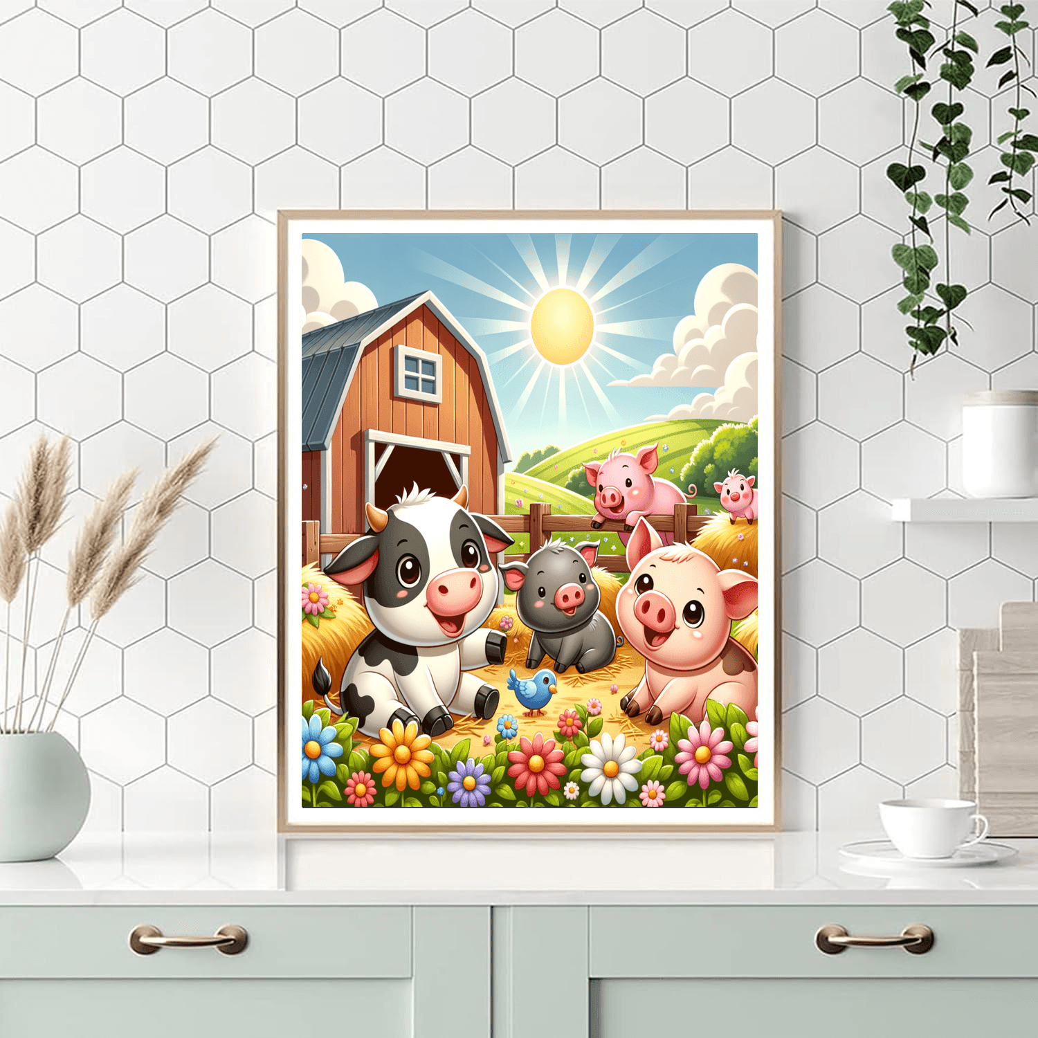 Fun At The Farm DIY Paint By Numbers