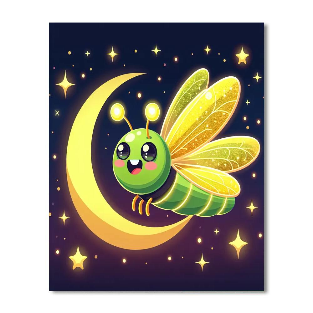 Fun Firefly Paint By Numbers Art