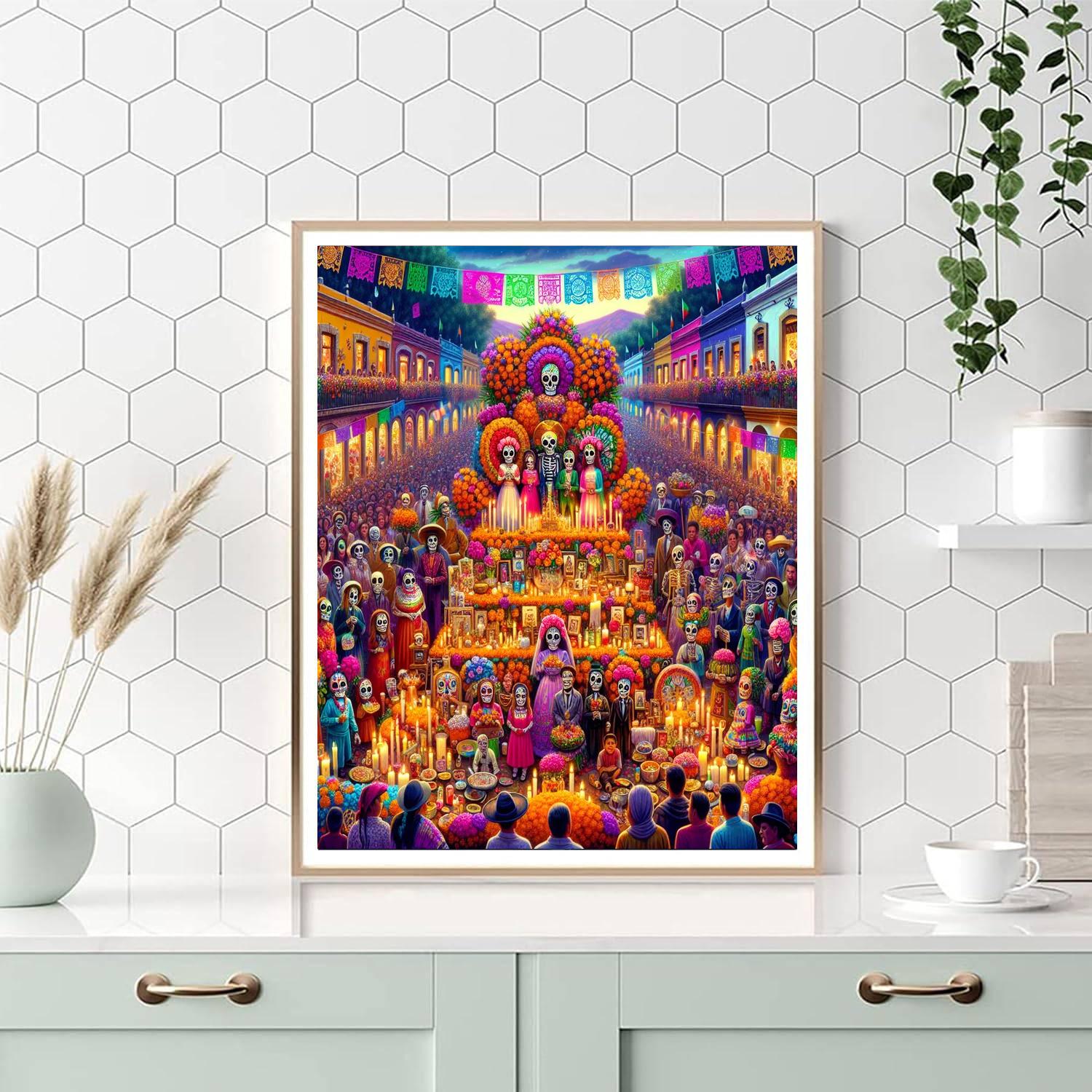 Dia De Los Muertos - Oaxaca Numbered Painting Kits