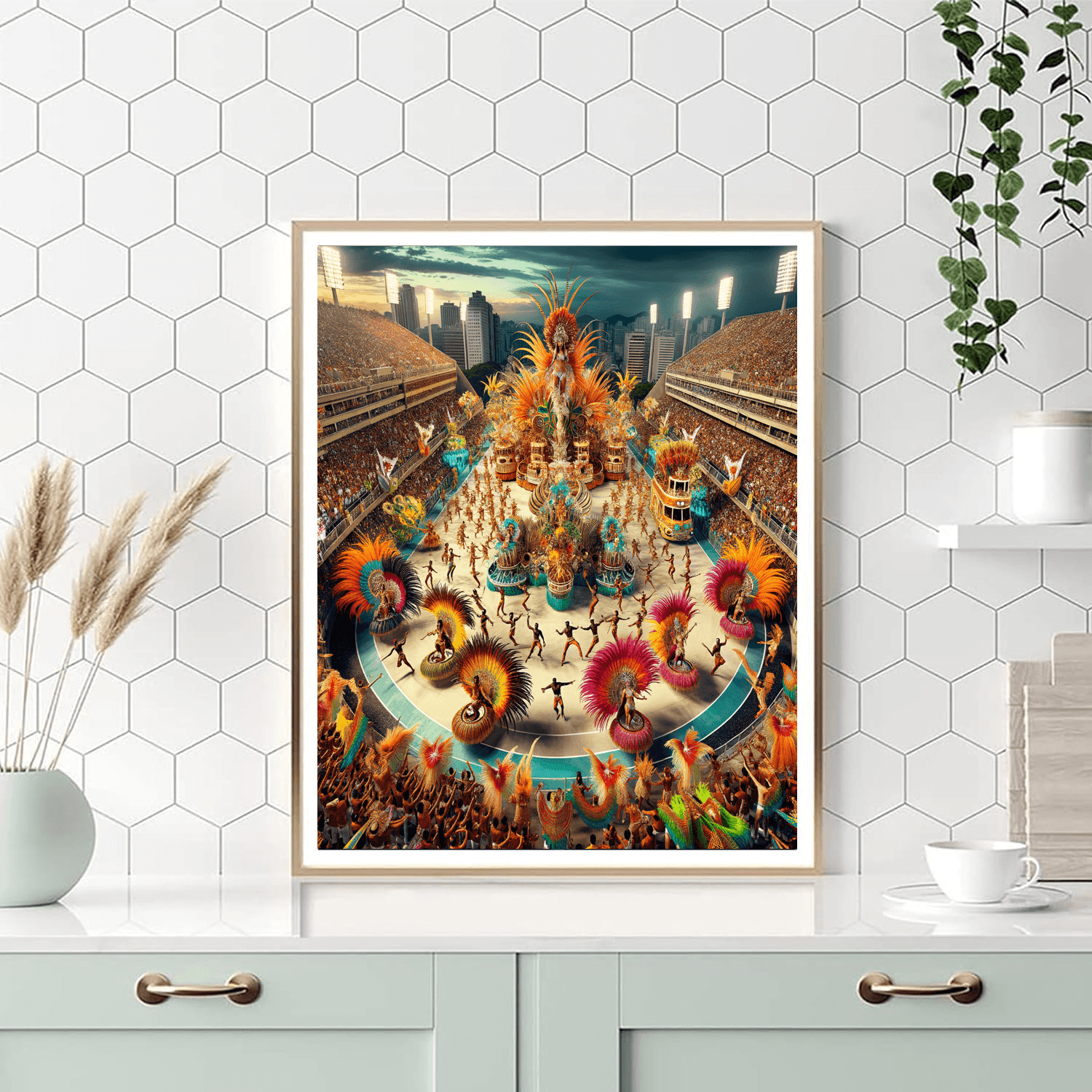 Rio De Janeiro Carnival - Rio De Janeiro, Brazil Painting By Numbers Kit