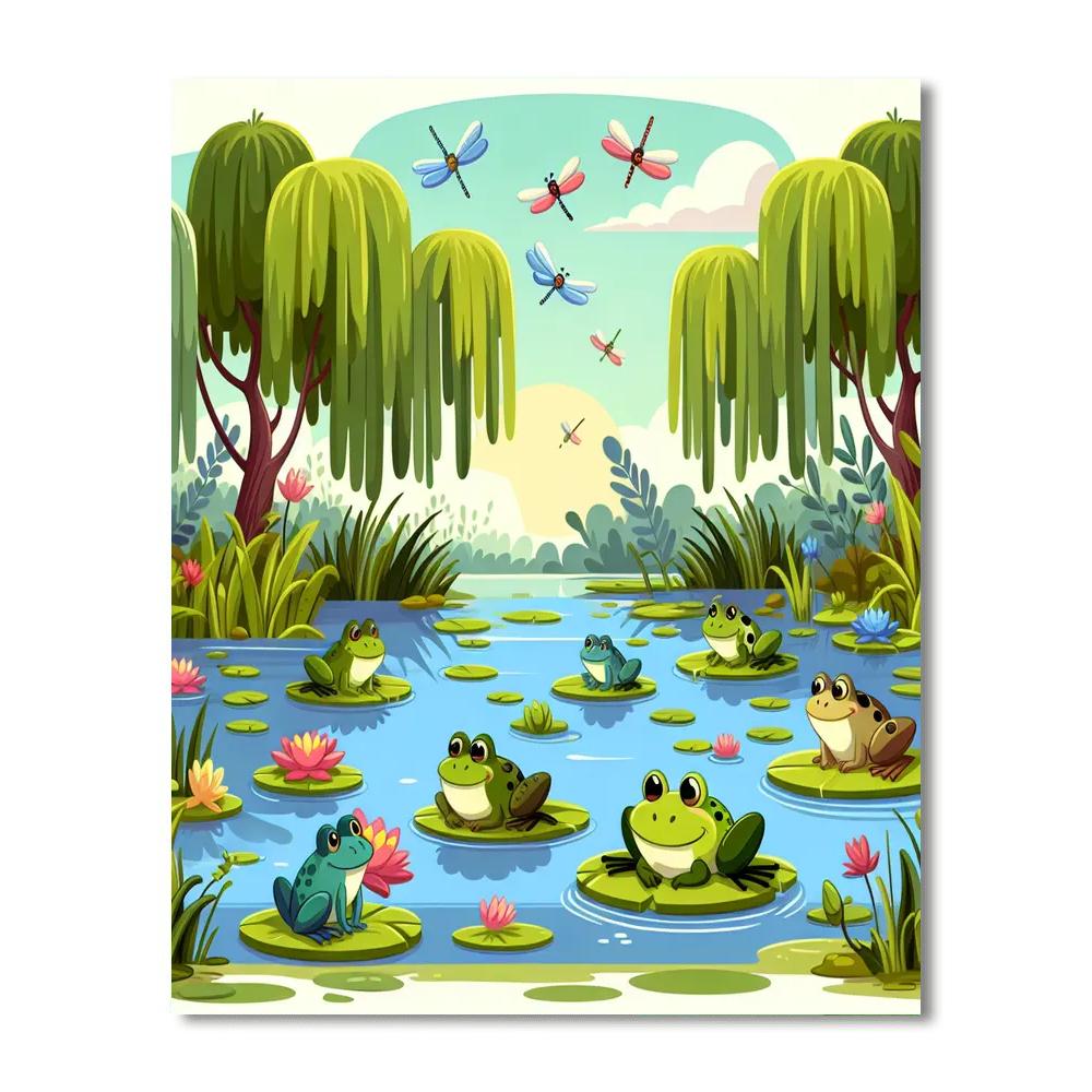 Mystical Marsh Number Painting