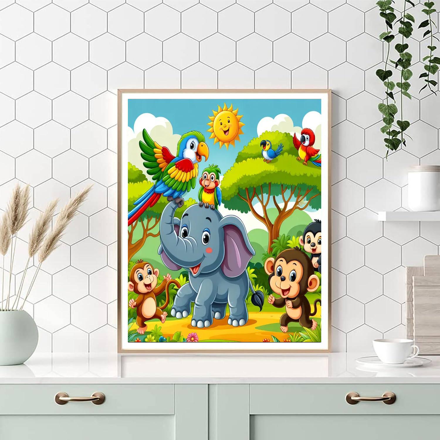 Joyful Adventure In The Jungle Paint By Number