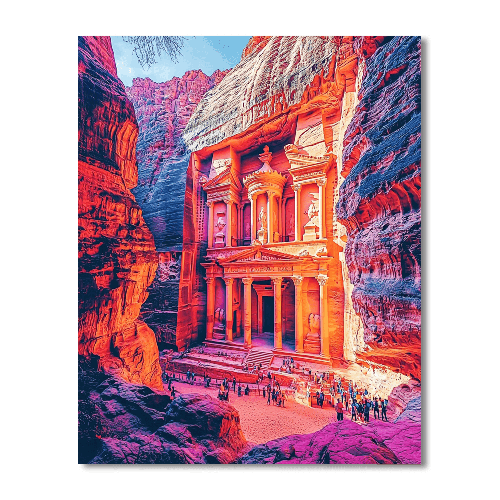 Ancient City Of Petra - Jordan Numbered Painting Kits