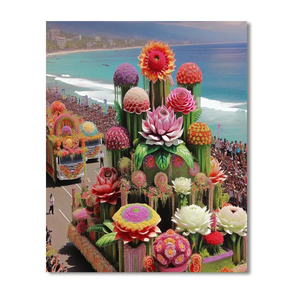 San Remo Flower Festival - Italy Number Painting