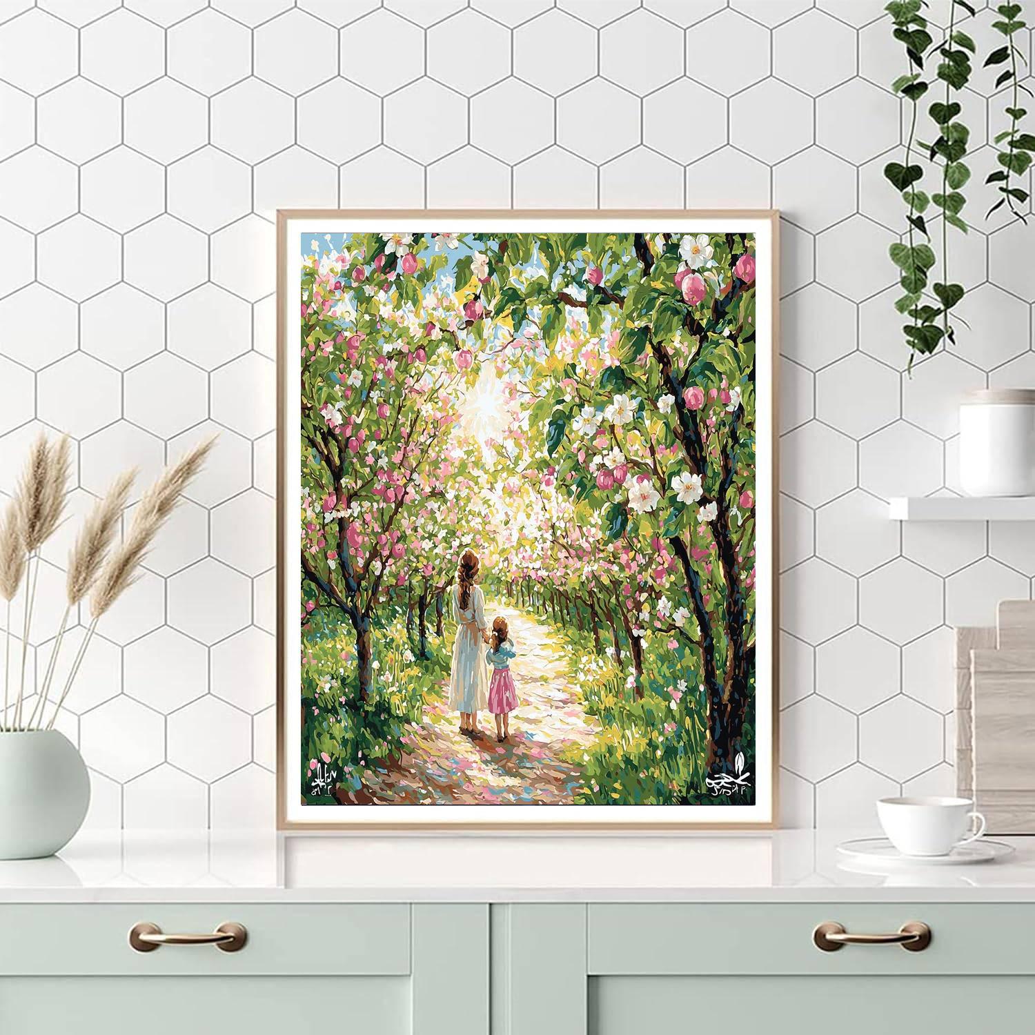 Mom's Blooming Orchard Paint By Color