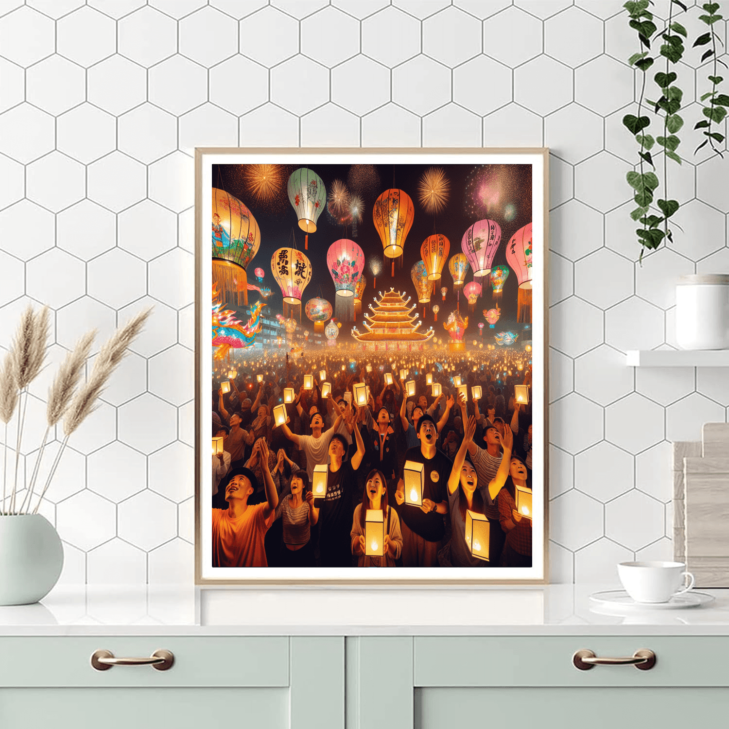 Taiwan Lantern Festival Paint By Number